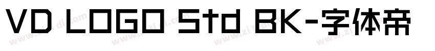 VD LOGO Std BK字体转换